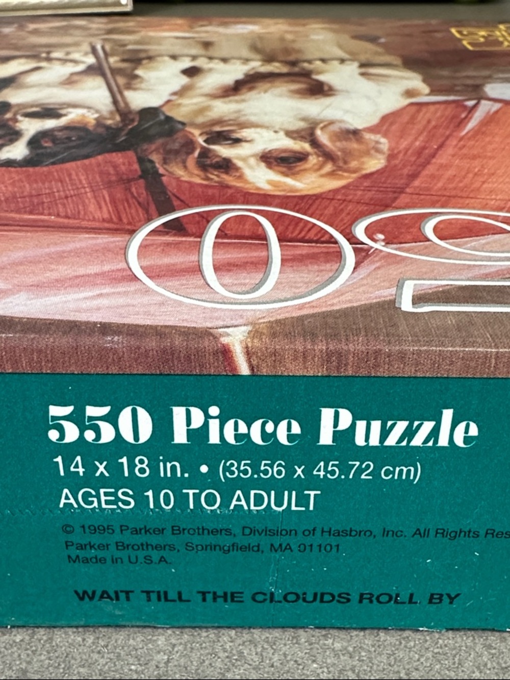 Guild 550-Piece Puppies with Umbrella Jigsaw Puzzle - Orange/Brown - Picture 9 of 10